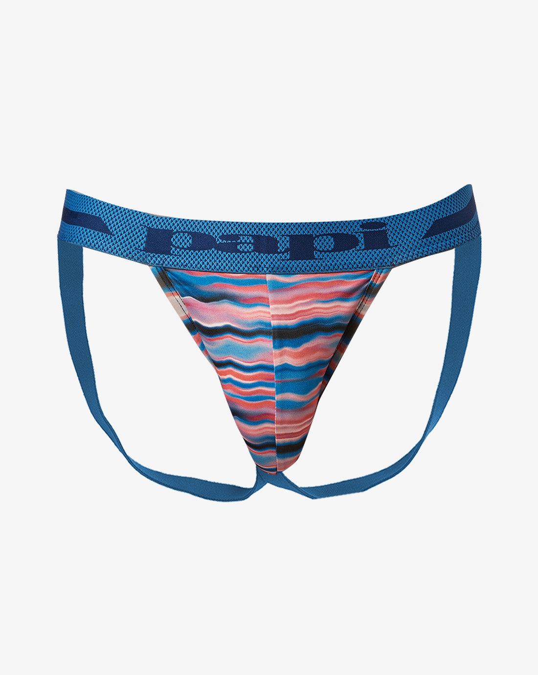 Papi Waves and Black 2-Pack Microfiber Jockstraps