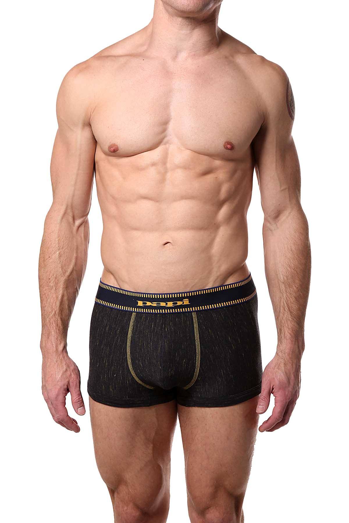 Papi Yellow/Navy Film-Strip Brazilian Trunk 3-Pack