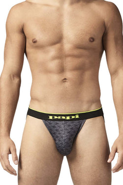 Papi charcoal Graphic 2PK microflex Jockstrap thumbnail 2