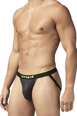Papi charcoal Leopard 2PK Microflex Jockstrap thumbnail 2