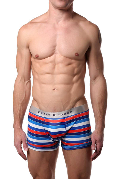 Parke & Ronen American Drexel-Stripe Printed Low-Rise Trunk