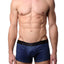 Parke & Ronen Black/Cobalt Setai-Printed Low-Rise Trunk