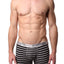 Parke & Ronen Black-Stripe Yarn-Dye Low-Rise Trunk