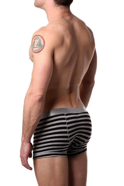 Parke & Ronen Black-Stripe Yarn-Dye Low-Rise Trunk thumbnail 2