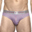 Parke & Ronen Cherry/Blue Printed Clipper Low-Rise Brief