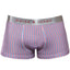 Parke & Ronen Cherry/Blue Printed Clipper Low-Rise Trunk