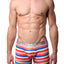 Parke & Ronen Flamingo Drexel-Stripe Printed Low-Rise Trunk