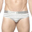 Parke & Ronen Grey-Stripe Yard-Dye Low-Rise Brief