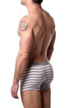 Parke & Ronen Grey-Stripe Yarn-Dye Low-Rise Trunk thumbnail 2