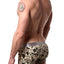 Parke & Ronen Khaki/Green Camo-Printed Low-Rise Trunk