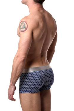 Parke & Ronen Navy/White Setai-Printed Low-Rise Trunk thumbnail 2