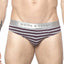 Parke & Ronen Purple-Stripe Yarn-Dye Low-Rise Brief