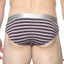 Parke & Ronen Purple-Stripe Yarn-Dye Low-Rise Brief