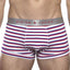 Parke & Ronen Red/Royal Striped Low-Rise Trunk
