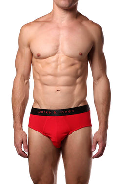 Parke & Ronen Red Solid Brief thumbnail 1