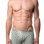 Parke & Ronen White/Army Diamond-Printed Low-Rise Trunk