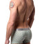 Parke & Ronen White/Army Diamond-Printed Low-Rise Trunk
