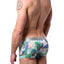 Parke & Ronen White Bali-Printed Low-Rise Trunk