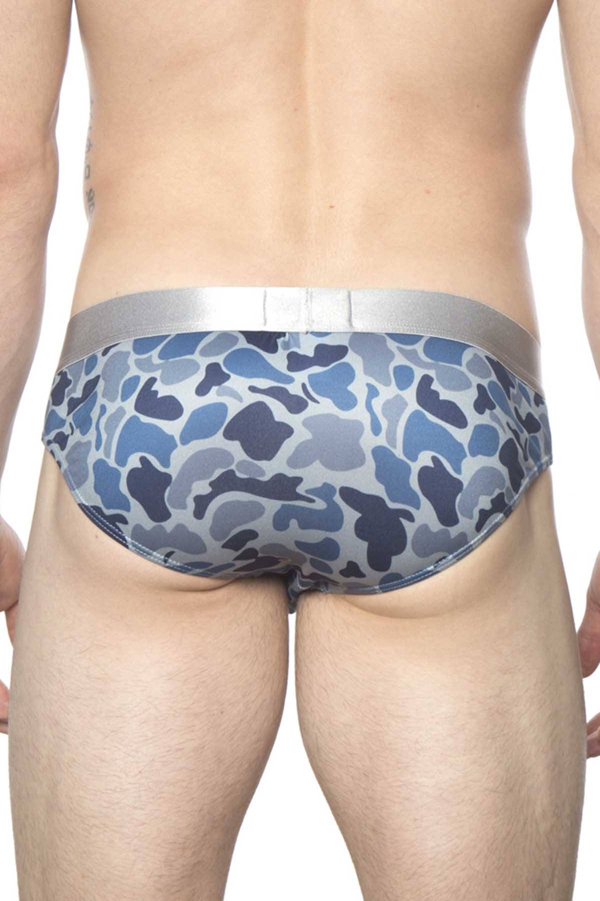 Parke and Ronen Blue/Navy Camo Brief