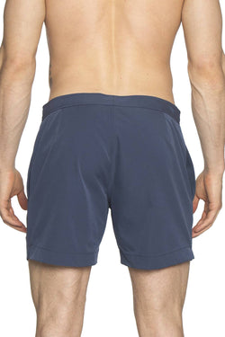 Parke and Ronen Mid-Blue/White 5" Lido Swim Short thumbnail 3
