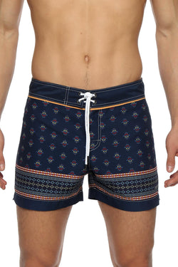 Parke and Ronen Navy Arapaho 4" Classic Swim Short thumbnail 1