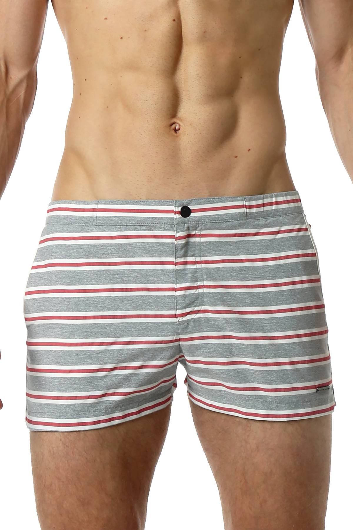 Parke and Ronen Red Cambridge 2" Angeleno Swim Trunk