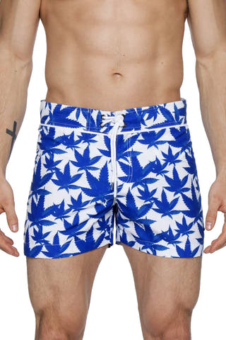 Parke and Ronen Royal Cannabis 4" Classic Swim Short
