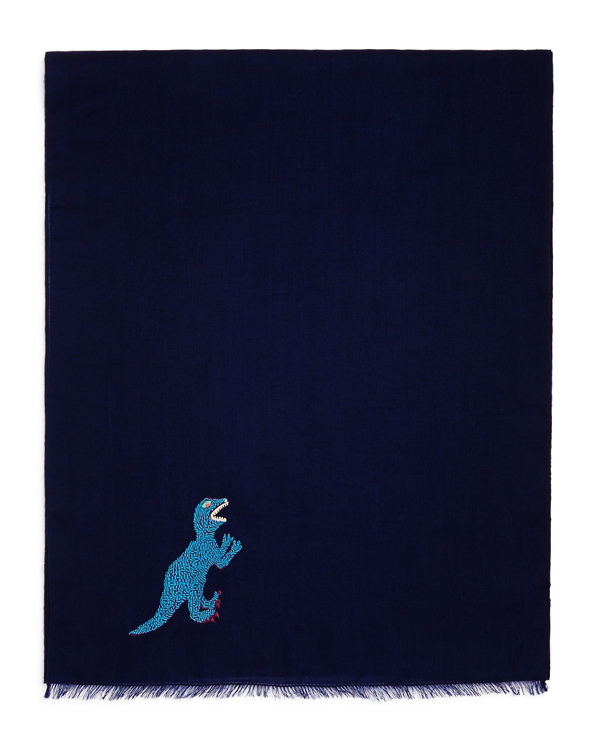 Paul Smith Embroidered Dino Scarf Navy