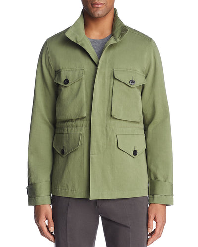 Paul Smith Field Jacket With Zip-in Hood Green