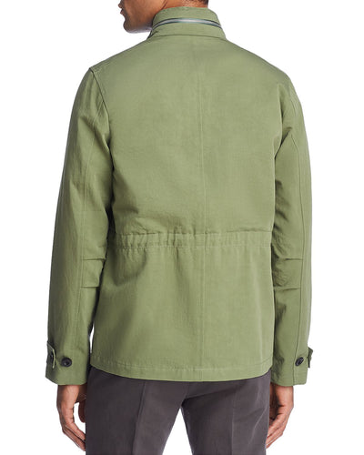 Paul Smith Field Jacket With Zip-in Hood Green