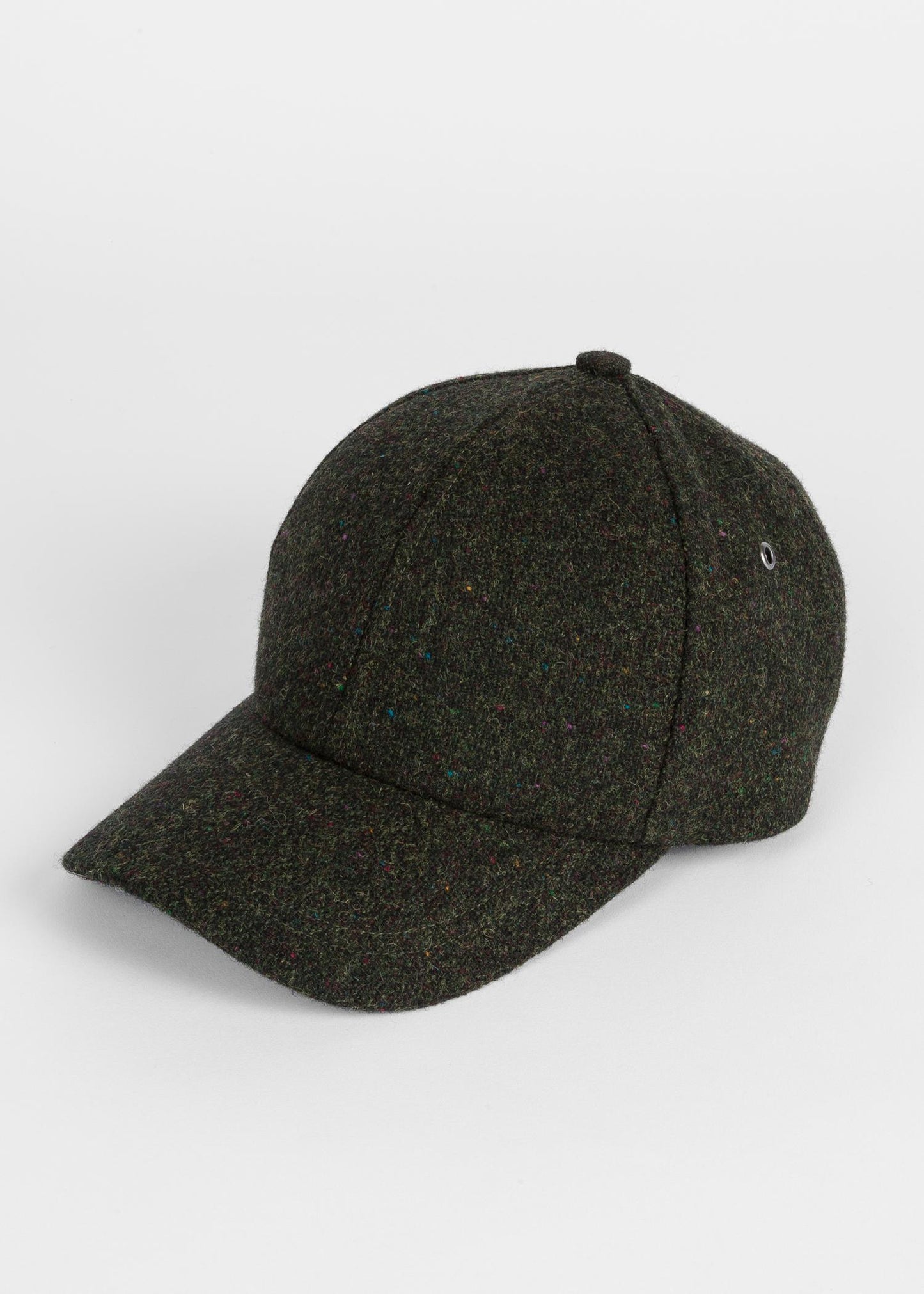 Paul Smith Men's Flecked Wool Cap Olive