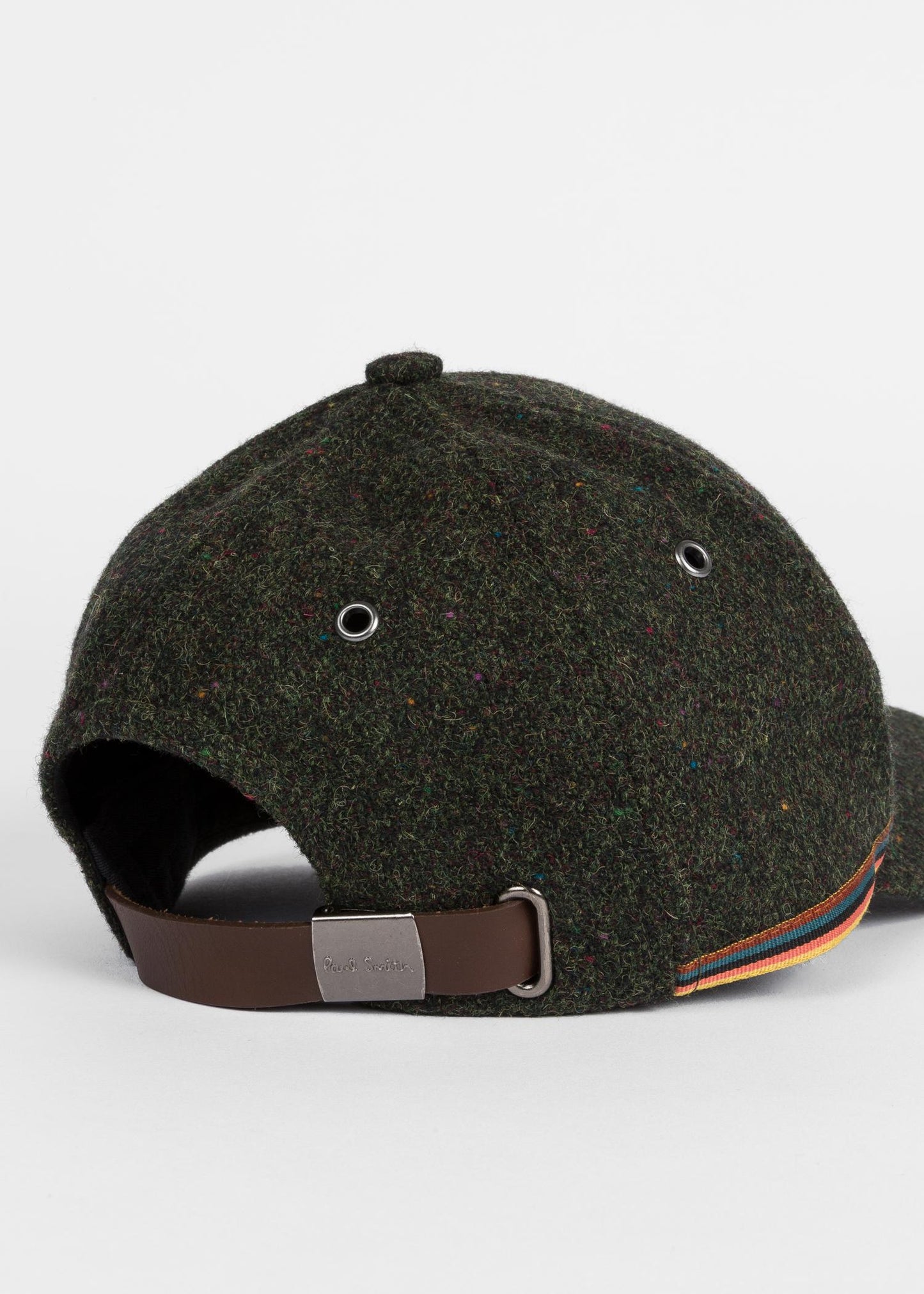 Paul Smith Men's Flecked Wool Cap Olive