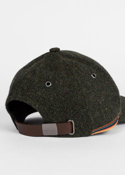 Paul Smith Men's Flecked Wool Cap Olive thumbnail 2