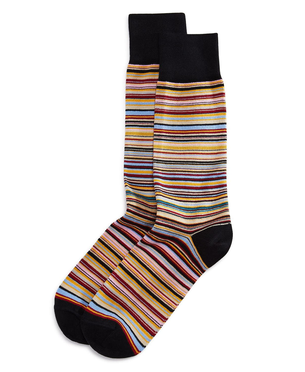 Paul Smith Multicolored Stripe Socks Black Multi