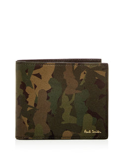 Paul Smith Naked Lady Camo Leather Bi-fold Wallet Multi thumbnail 1