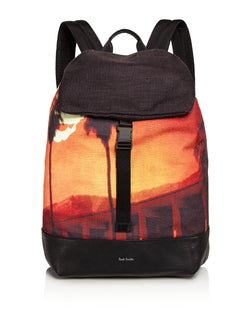 Paul Smith Pauls Sunset Photo Print Backpack Multi thumbnail 1