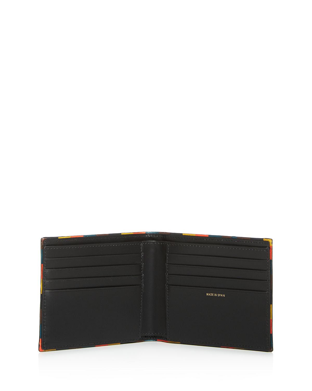 Paul Smith Stripe Edge Leather Bi-fold Wallet Black