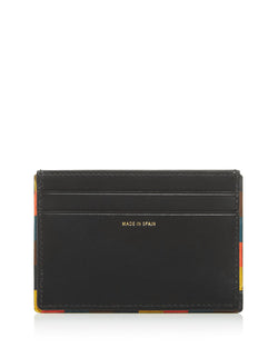 Paul Smith Striped Edge Leather Card Case Black thumbnail 3