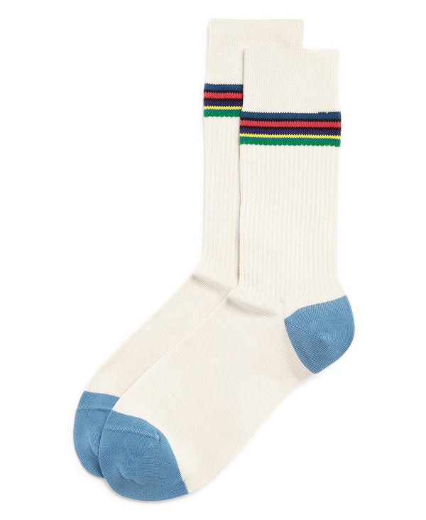 Paul Smith Striped Rib-knit Socks Natural