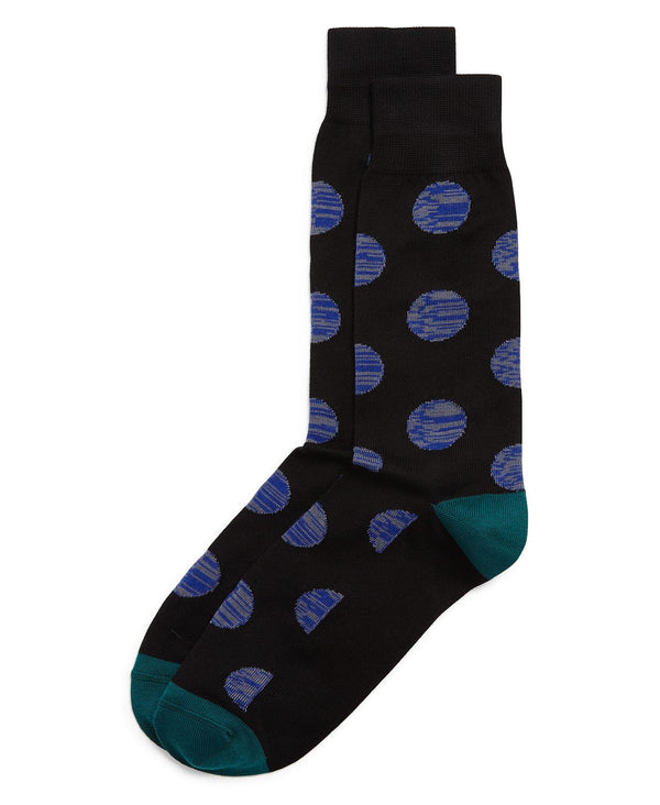 Paul Smith Two-tone Dotted Socks Black