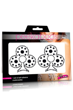 Peekaboos Black Crystal Club Pasties thumbnail 1