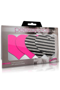 Peekaboos Double Vision Heart Pasties thumbnail 1