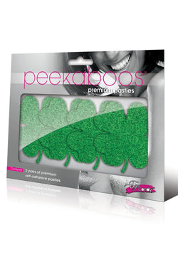 Peekaboos Green Shamrock and Roll Pasties thumbnail 1
