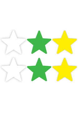 Peekaboos Neon Star Pasties thumbnail 2