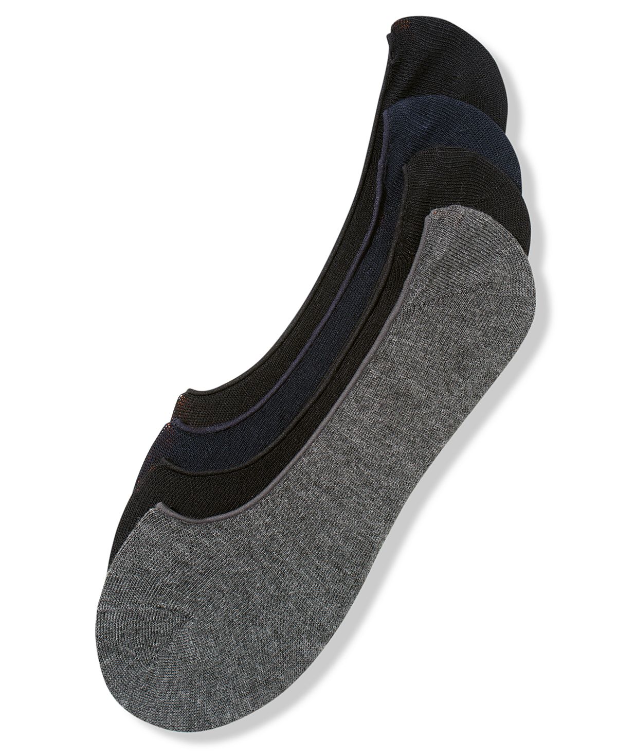 Perry Ellis Athletic C-fit No-show Comfort Performance Liner Socks 3 + 1-pack