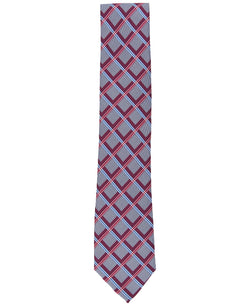 Perry Ellis Lance Classic Grid Tie Red thumbnail 2