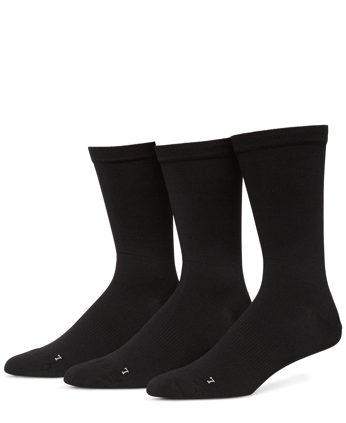 Perry Ellis Portfolio 3-pack Pique Flat Socks Anthracite