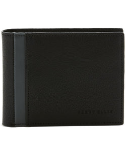 Perry Ellis Portfolio Gray Contrast Bifold Wallet Black thumbnail 1