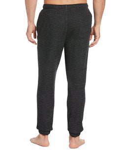 Perry Ellis Portfolio Heather Textured Knit Jogger Pants Black thumbnail 2
