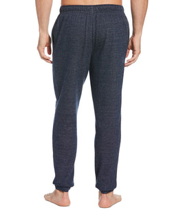 Perry Ellis Portfolio Heather Textured Knit Jogger Pants Dark Blue thumbnail 2